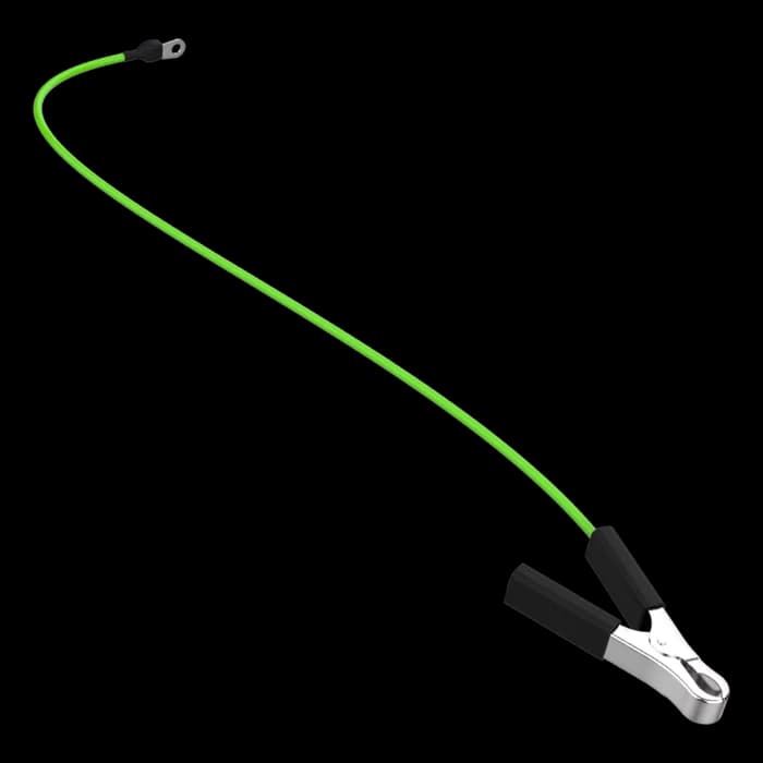 Earth cable with earth clamp