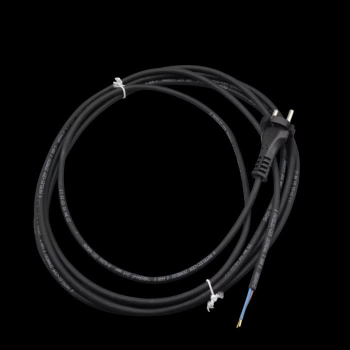 Câble d'alimentation avec fiche 110-240 volts, type H 05 RN-F2