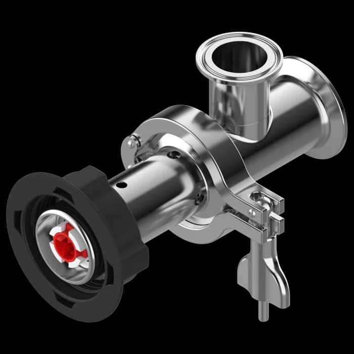 MINIFLUX Sanitary, FKM, FOOD connection inlet Clamp 2"
