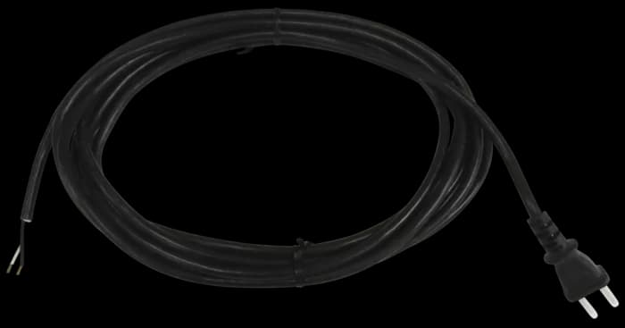 Câble d'alimentation avec fiche H03VV-F2x0,75, D=5,6 noir, 5 m