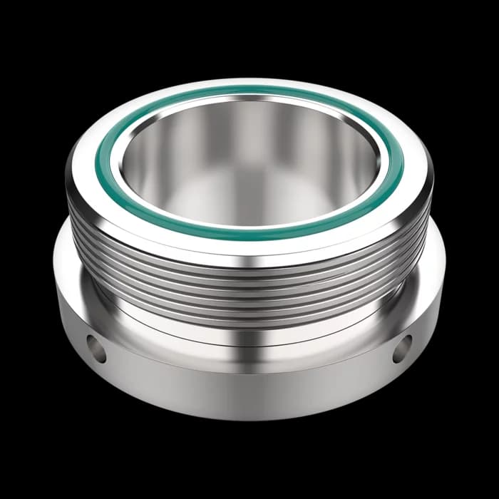 Threaded ring for fume gland