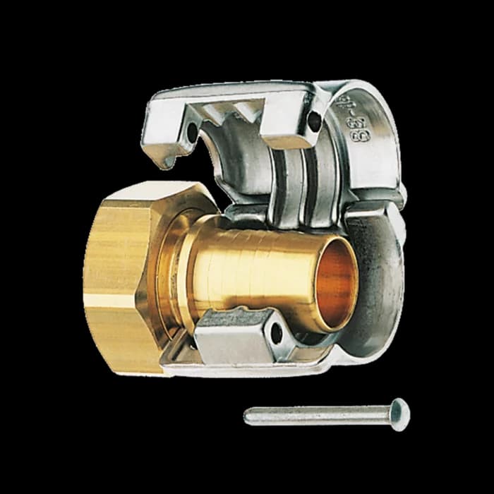 Hose fitting SS/Al DN 25|G1A|OD=38