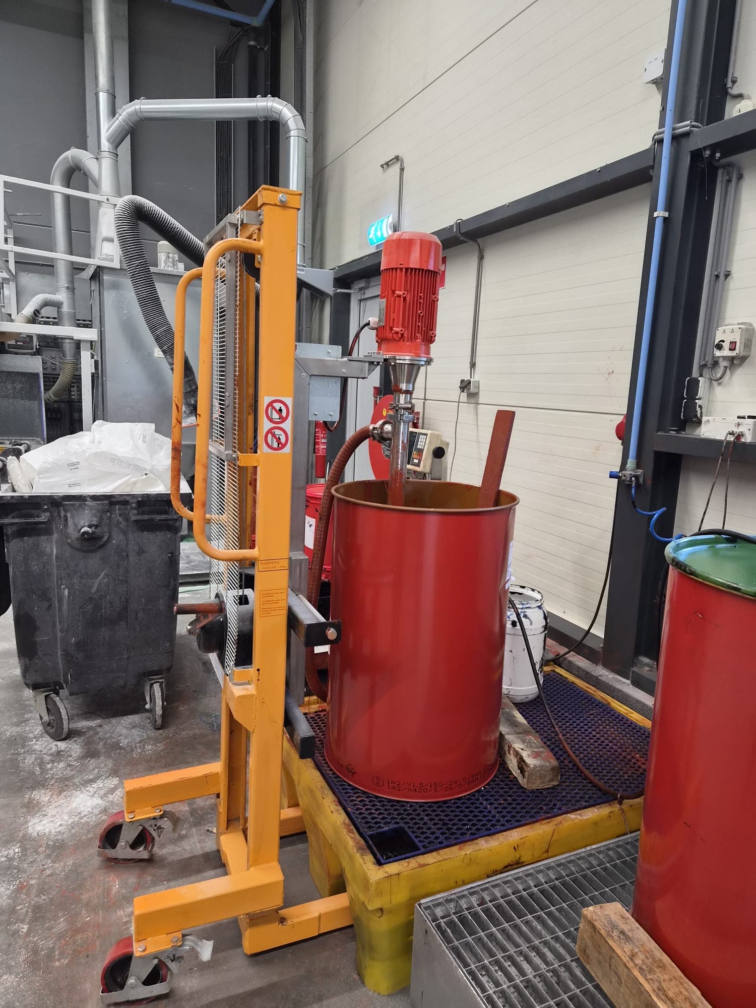 Wormpomp met handlift